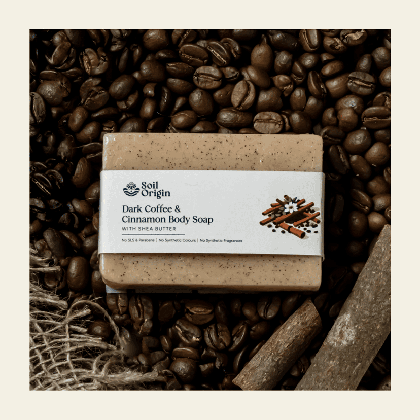 Handmade Body Soap Combo - Green French Clay, Charcoal Lemongrass, Coffee Cinnamon (pack of 2) view 5