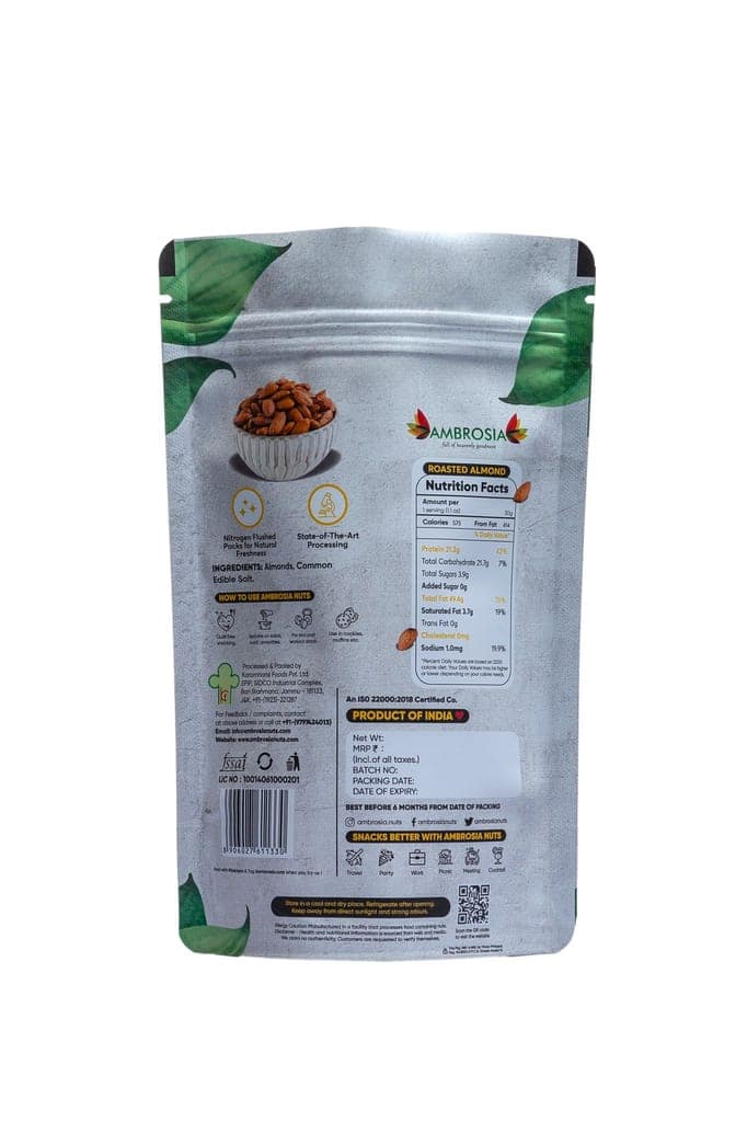 Ambrosia California Salted & Roasted Almonds 200g view 4