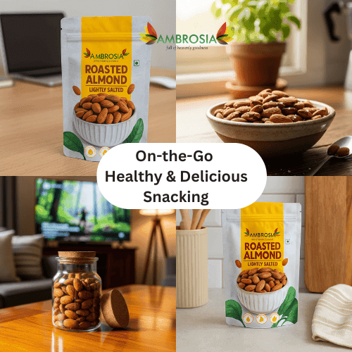 Ambrosia California Salted & Roasted Almonds 200g view 5