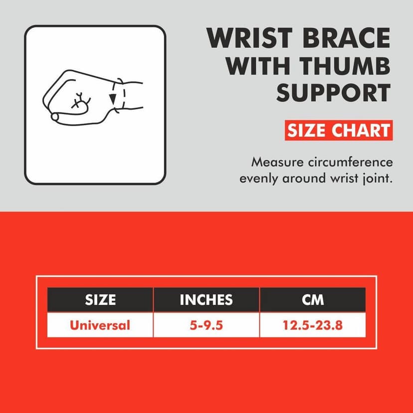 Wrist Brace with Thumb view 2
