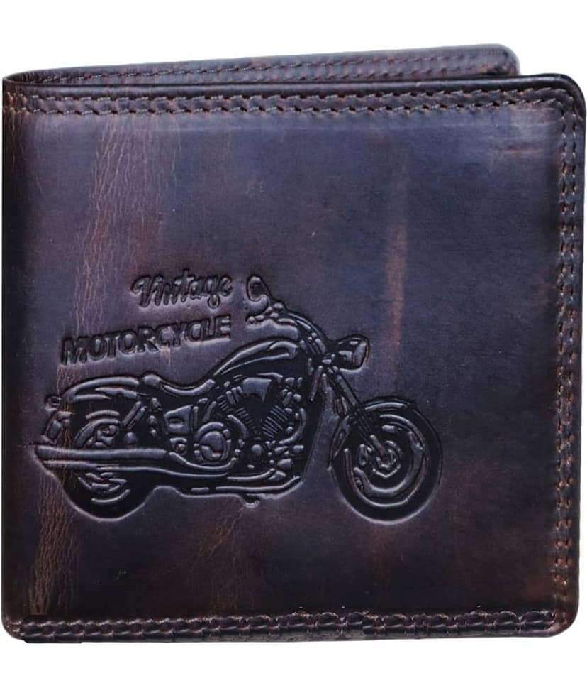 Calfnero Coffee Leather Men's Two Fold Wallet ( Pack of 1 )