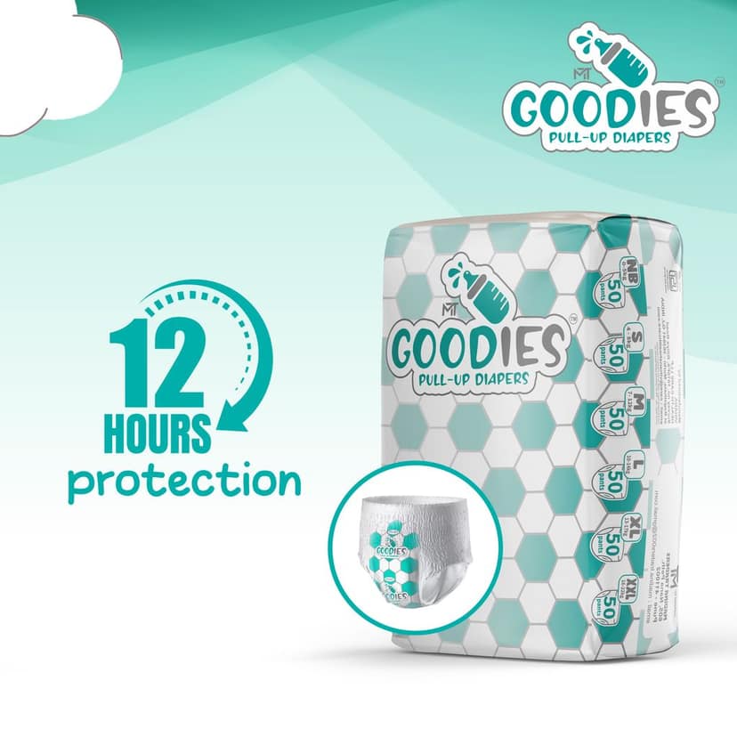 Goodies Pull-Up Diapers – XL Size (50 Pants)