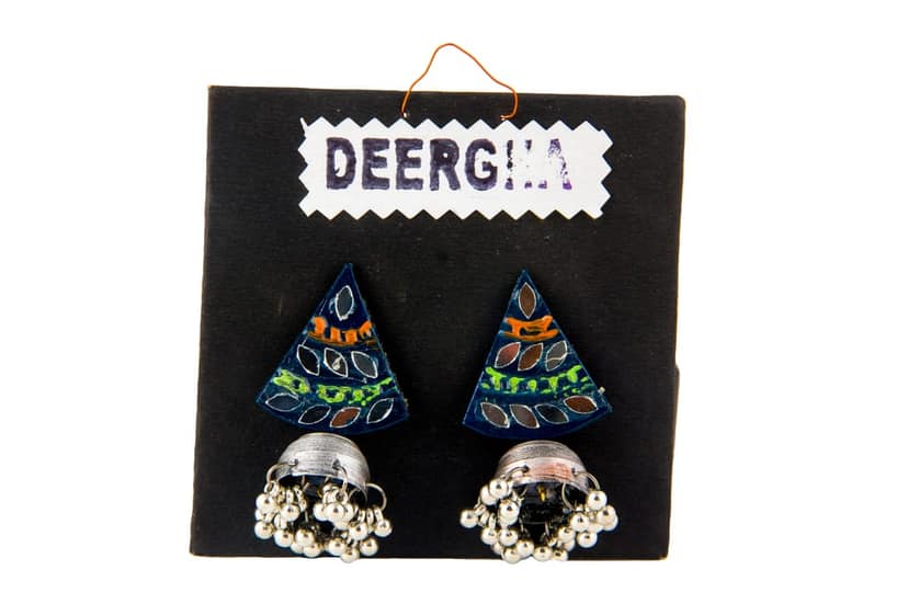 Triangale Oxide Earrings view 3