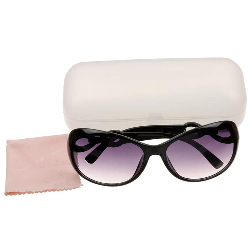 HRINKAR Queen Bee Over-sized Grey Lens & Black Frame Sunglasses for Women - HRS71 view 4
