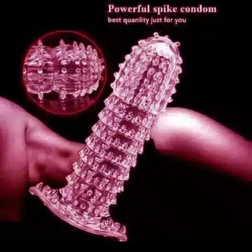ZADIOKOK 5 Inch Extra Dotted Crystal Condom Reusable Condom with 100 ml Pineapple Lube Combo view 7