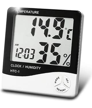 Memtech Innovation Digital Thermometer LCD Hygrometer Humidity Meter Flexible