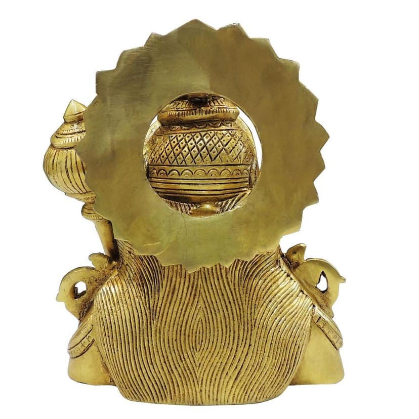 Brass Hanuman Face Idol for Protection & Vastu, Height : 8 Inch (BSMAS1889 E) view 4