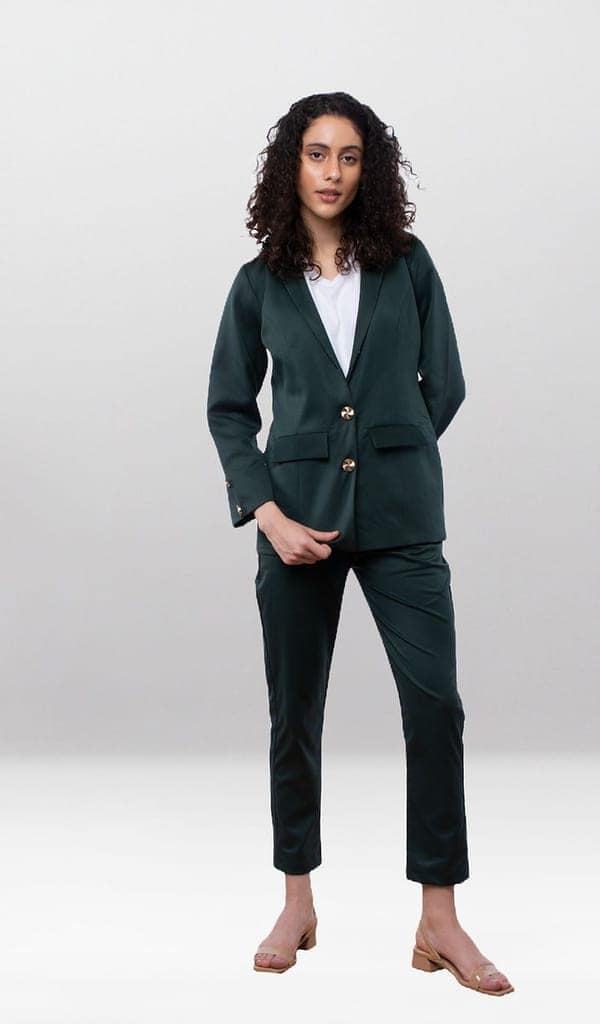Sacramento (Green) Blazer Co-ord Set view 3