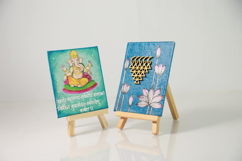 Handcrafted Canvas Painting | Decorative Wall Art | Elegant Home & Office Décor view 2