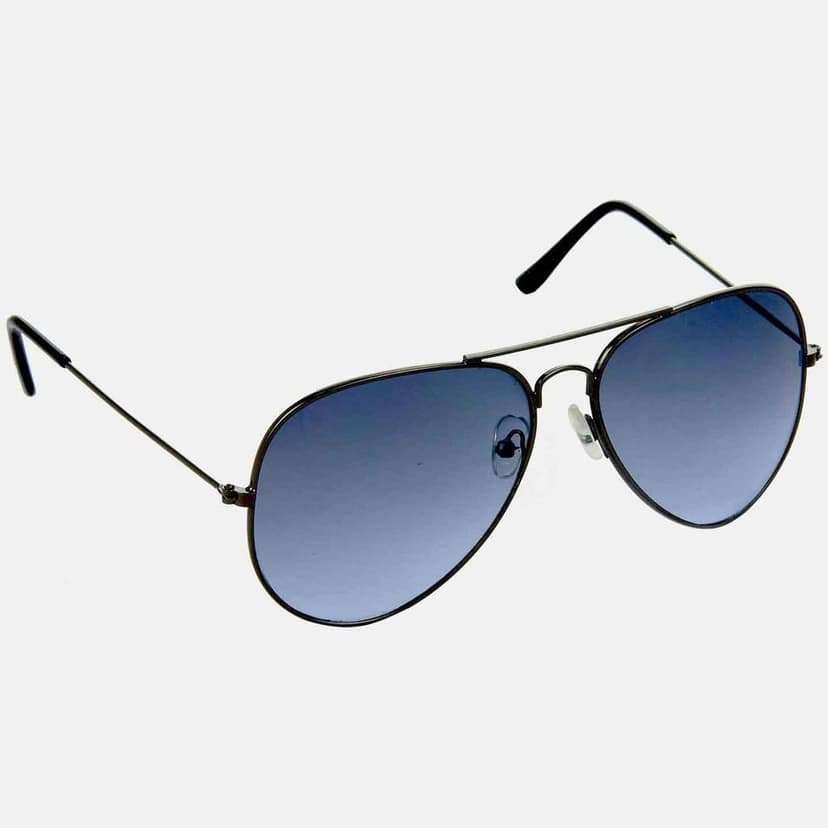Hrinkar Men Pilot Sunglasses Grey & Brown Frame, Blue & Brown Lens (Medium) - Pack of 2 view 6
