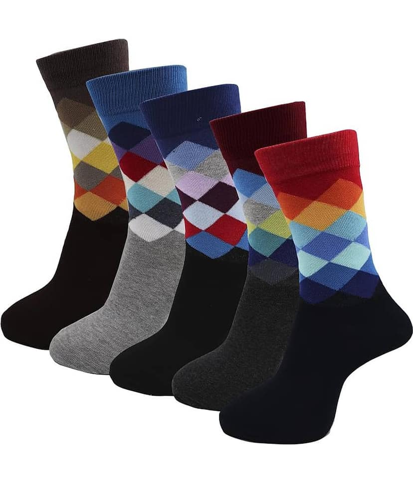 RC. ROYAL CLASS Cotton Full Length Socks Pack of 5