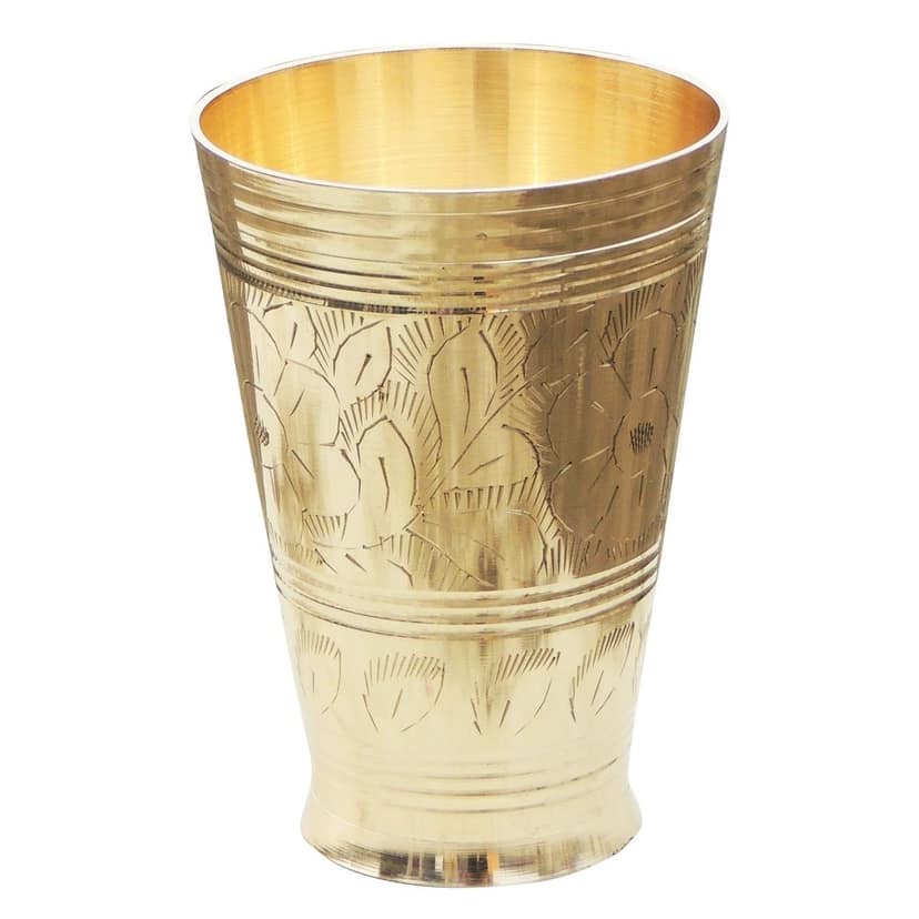 Brass Lassi Glass, 450 ML (BCMAS113 D) view 2