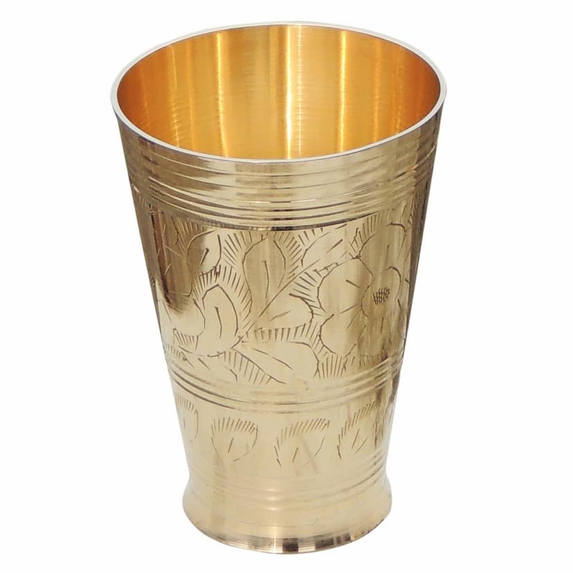 Brass Lassi Glass, 450 ML (BCMAS113 D) view 3