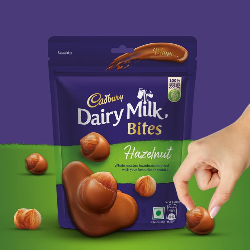 Cadbury Dairy Milk Bites - Hazelnut, 40 g view 3