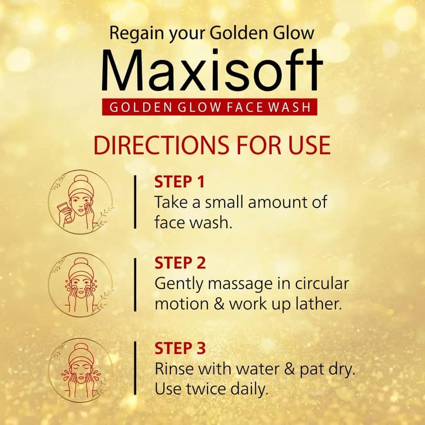 Maxisoft Golden Glow Face Wash 100 ml view 8