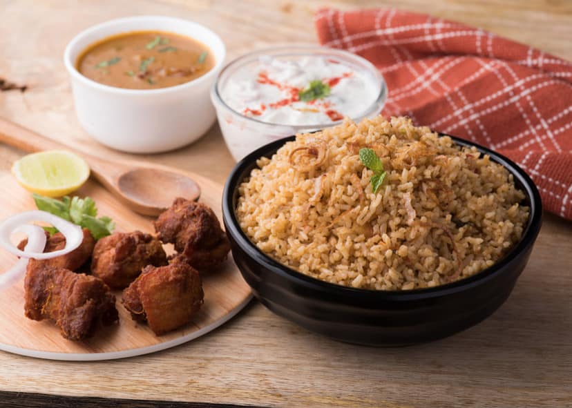 Chicken 65 biriyani