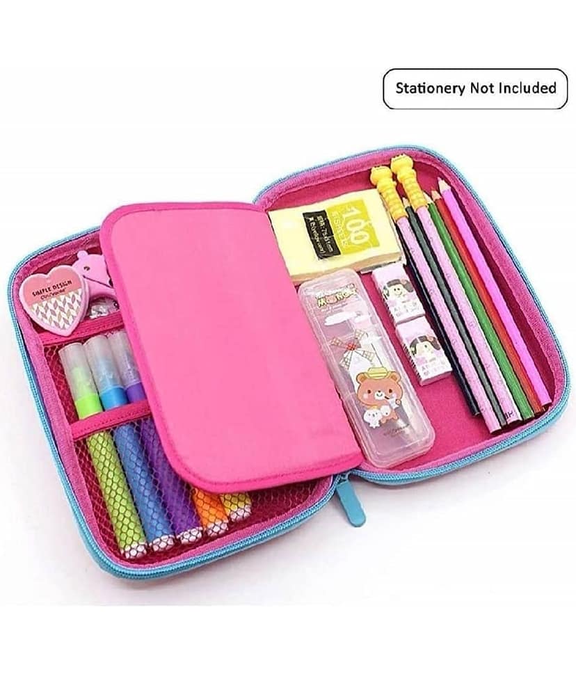 SHB Premium Stylish Unicorn Printed Large Capacity Hardtop Eva Pencil Case Organizer School Kids Girls Boys, Pen Pouch, Pencil Cases Pouch Stationery Pouch Kit view 2