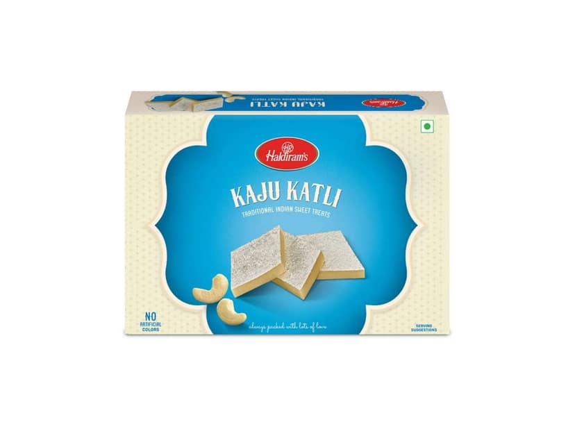 Haldiram's Kaju Katli 800g | Kaju Katli Made with Finest Cashews | Kaju Barfi | Indian Mithai | No Added Colours | Premium Handcrafted Traditional Swe