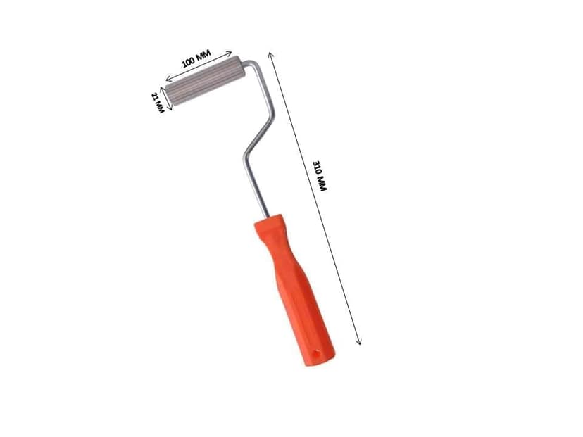 MD Fiberglass Roller Tool, Aluminum Alloy FRP Bubble Paddle Laminating Roller for FRP Resin Work (21 x 50 mm) view 2