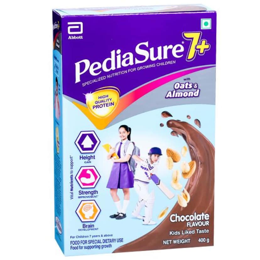Pediasure 7+ Specialised Nutrition Drink Powder For Growing Children - Chocolate Flavour, 400 g