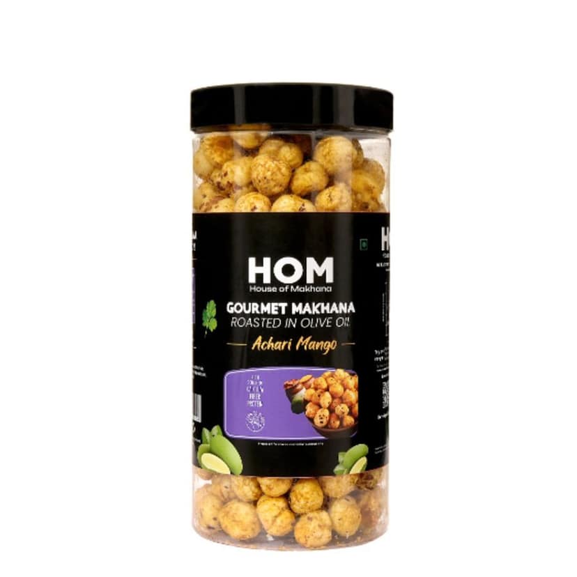 GOURMET MAKHANA ROASTED IN OLIVE OIL - ACHARI MANGO - 65 gm