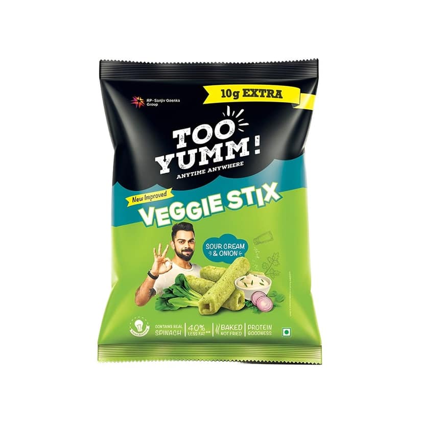 Too Yumm Veggie Stix Sour Cream & Onion Crisps view 2