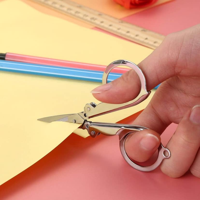 DHRUVINSRI Folding Scissor 3.5inch Used in Crafting and Cutting Purposes for Children’s and Adults. view 5