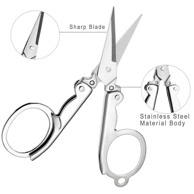 DHRUVINSRI Folding Scissor 3.5inch Used in Crafting and Cutting Purposes for Children’s and Adults. view 7