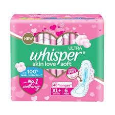 WHISPER ULTRA PADS 6PC XL