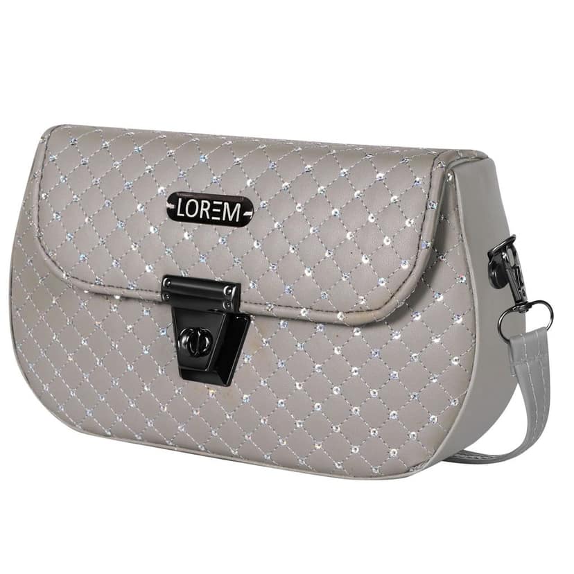 LOREM Faux Leather Handbag for Women � Turnlock Closure, Adjustable Shoulder Strap, Stylish & Compact, 1.35L Capacity view 8