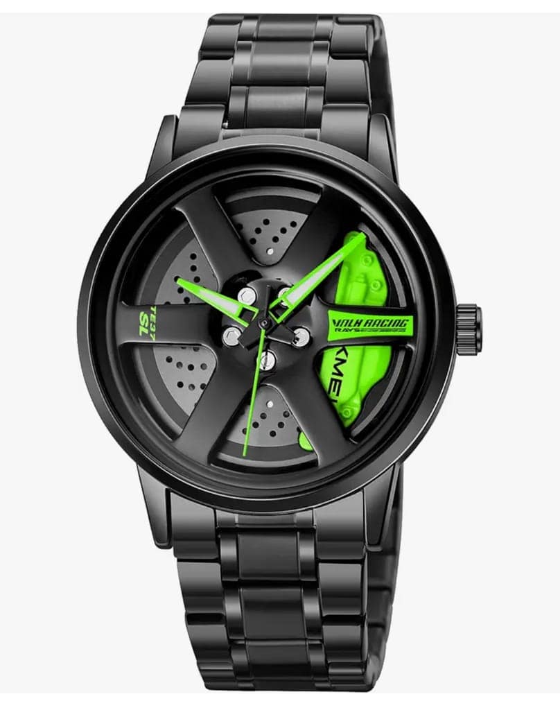 Speedometer Style 360 Rotating Rim Watch for Car & Bike Enthusiasts view 4