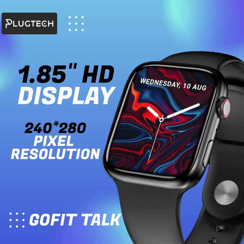 Plugtech GoFit Talk 1.85" Bluetooth Calling Smart Watch view 3