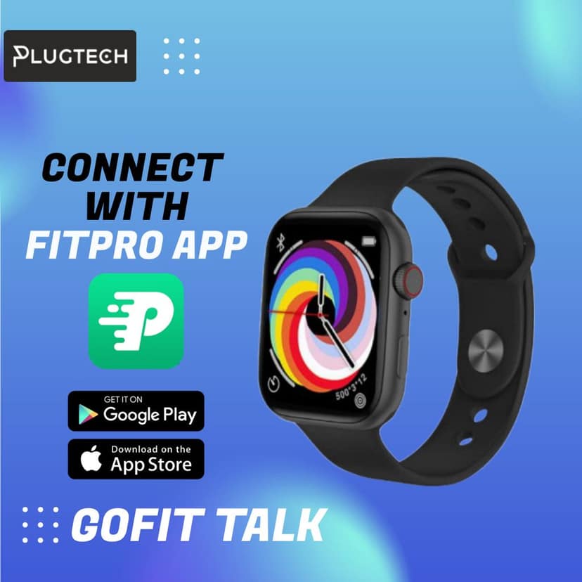 Plugtech GoFit Talk 1.85" Bluetooth Calling Smart Watch view 7