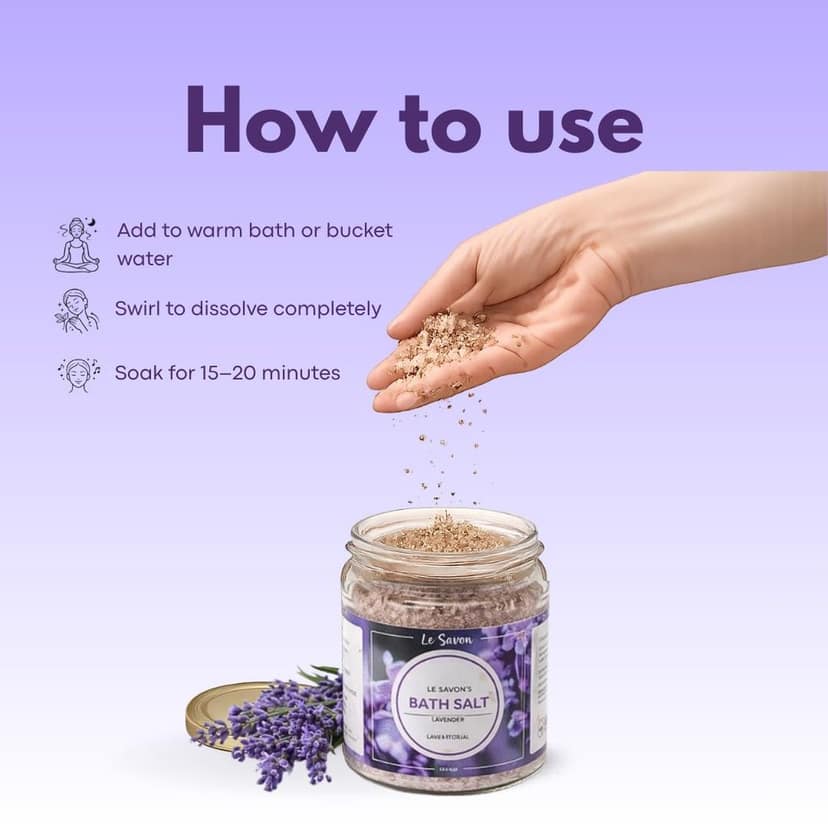 Le Savon Lavender Bath salts view 5