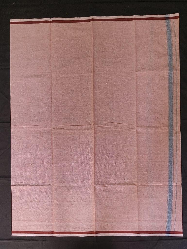 Light Pink Striped Cotton Fabric view 3