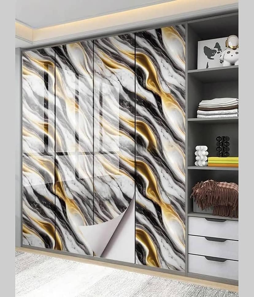 SWIPE NSEE Abstract Wallpaper ( 60 x 200 ) cm ( Pack of 4 ) view 2