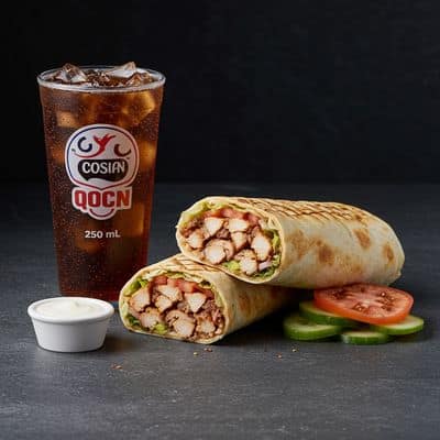 Combo Double Chicken Somali Shawarma +Cold Drink 250 Ml