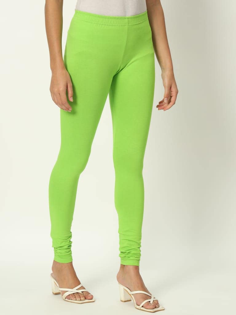 SOFT COLORS Women's Skinny Fit Ethnic Wear Churidar Leggings (Perrot) view 7