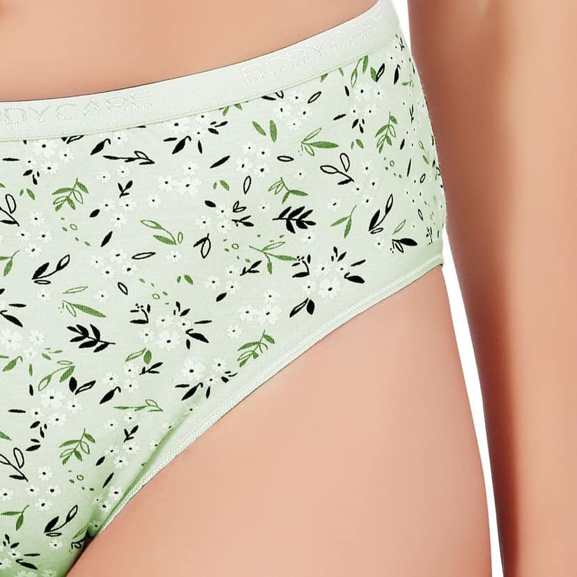 Bodycare Women's Assorted Prints Combed Cotton Bra & Panty Set 6450F view 7