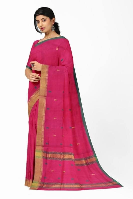 APCO Handloom - Women's Rahajmundry Pure Cotton Grey Handloom Saree (Angara Handloom Saree) 79 view 2