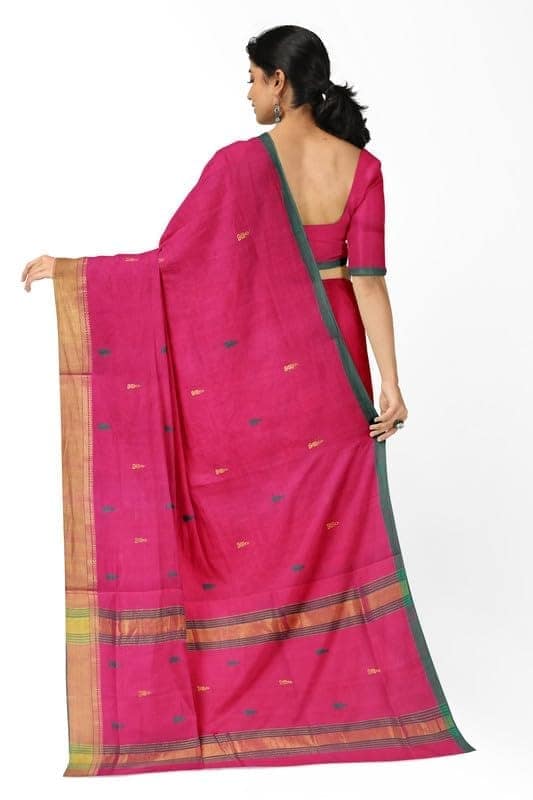 APCO Handloom - Women's Rahajmundry Pure Cotton Grey Handloom Saree (Angara Handloom Saree) 79 view 3