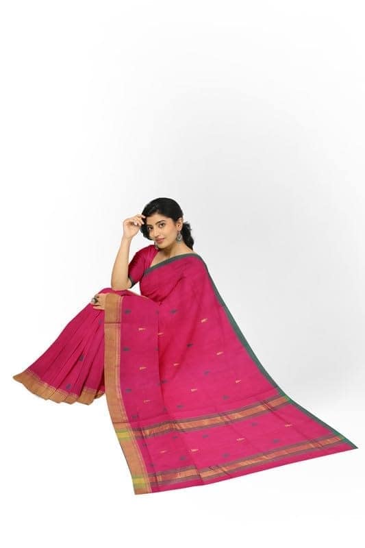 APCO Handloom - Women's Rahajmundry Pure Cotton Grey Handloom Saree (Angara Handloom Saree) 79 view 4