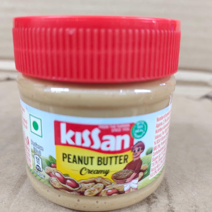 Kissan Peanut Butter Crunchy - 25% Protein, India’s Finest Quality Peanuts,