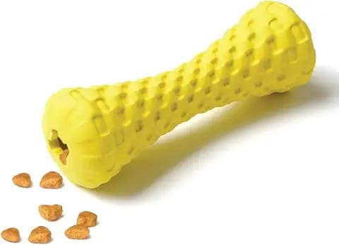 Goofy Tails Dog Toys, Rubber Dumbbell Treat Dispensing Toys for Dogs, Non-Toxic Chew Toys for Dogs, Ideal Interactive Dog Toy for All Breeds and Sizes view 2