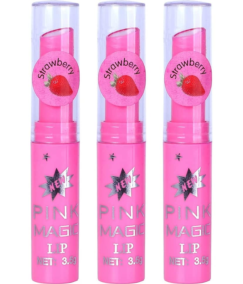 Pinner Pink glossy color changing Lip Gloss (Pack of 3)