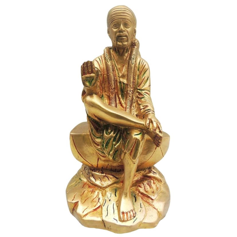 Brass Showpiece Sai Baba Statue (BSMAS495) view 2