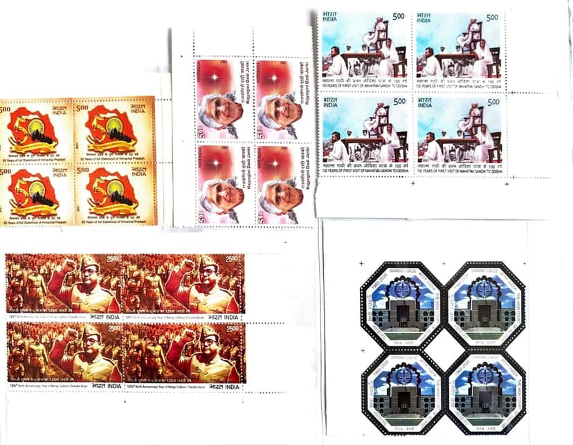 Shobhaphila's Block of 4 Year Pack stamps 2021 ( 16 Nos.)