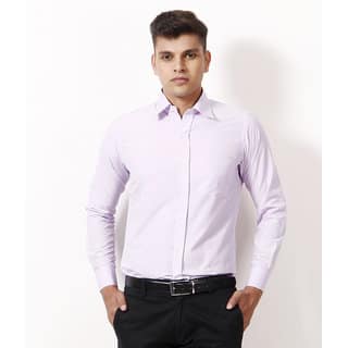 Hawk Purple Full Sleeves Formal Men's Shirt