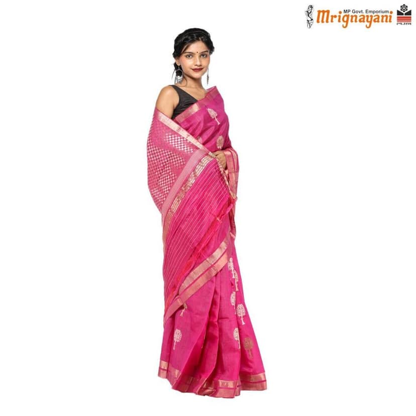 HANDLOOM KOSA SAREE WITH BLOUSE (SKU - 1SXT01230921, SAREE - 1215) view 2