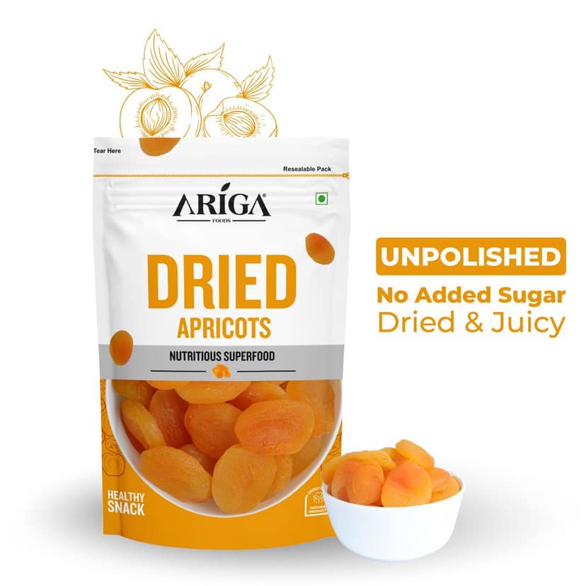 Ariga Foods 100% Natural Premium Dried Apricots (200 g)